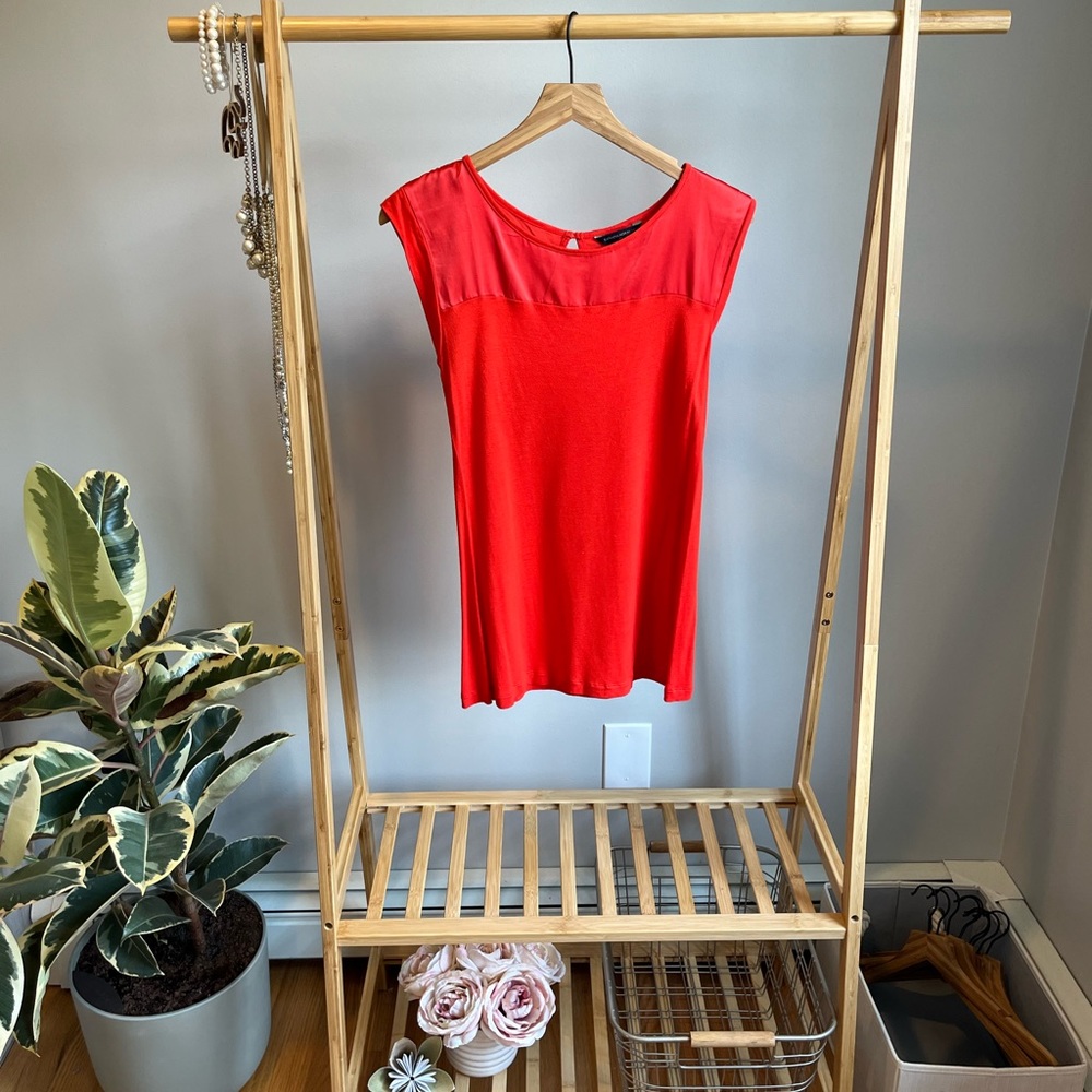 Orange Banana Republic tee - satin & cotton